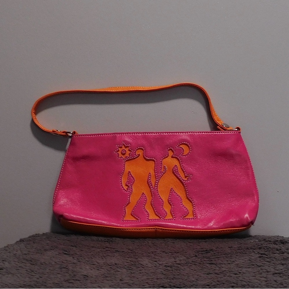 VINTAGE Fiona Lang Los Angeles pink handbag